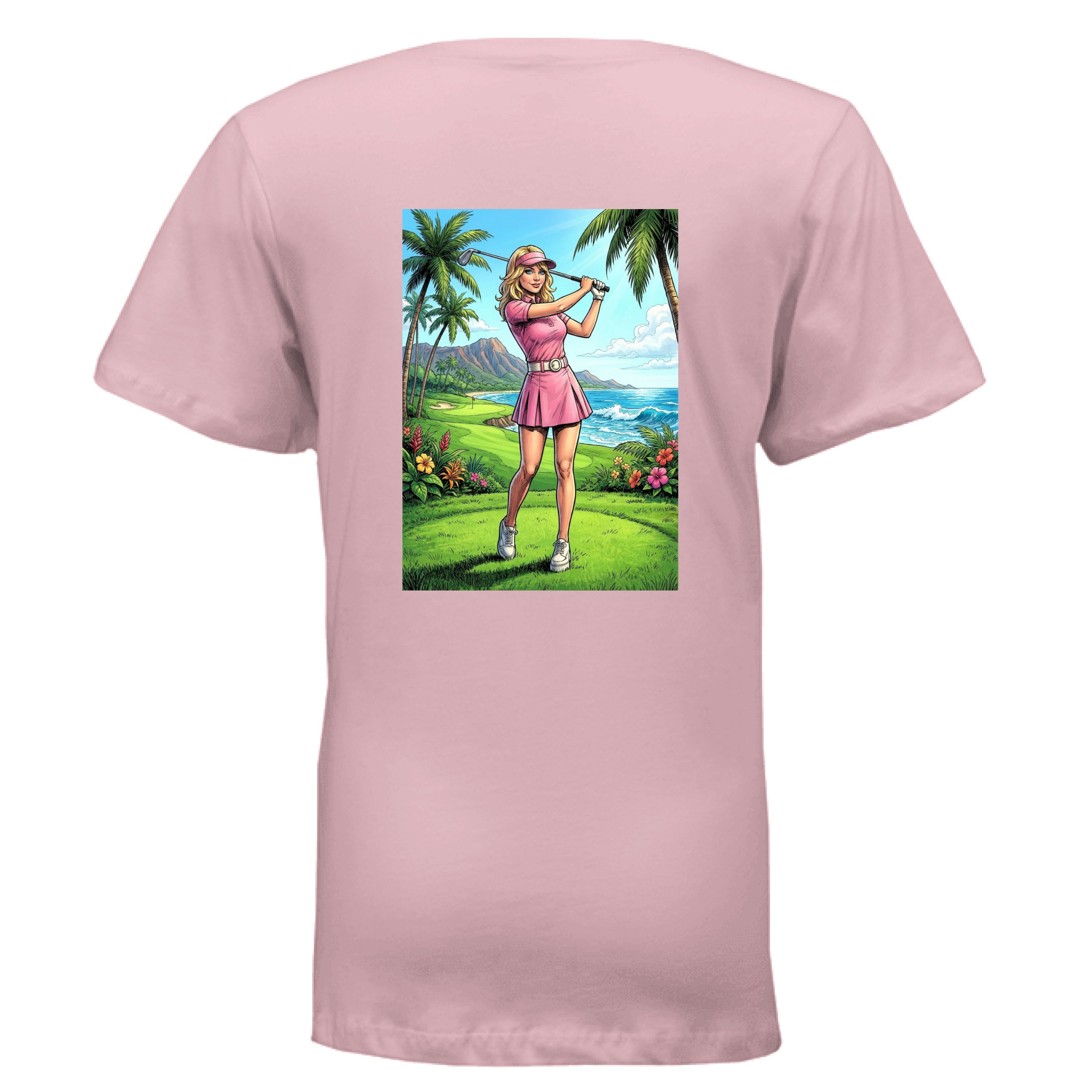 Golf Girl V-neck t-shirt