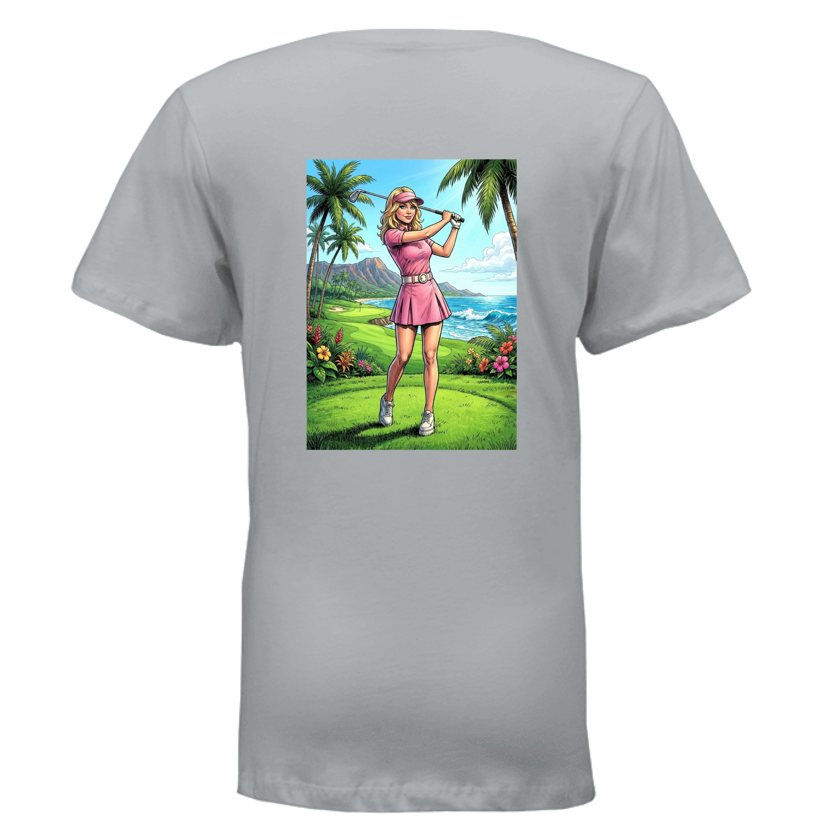 Golf Girl V-neck t-shirt