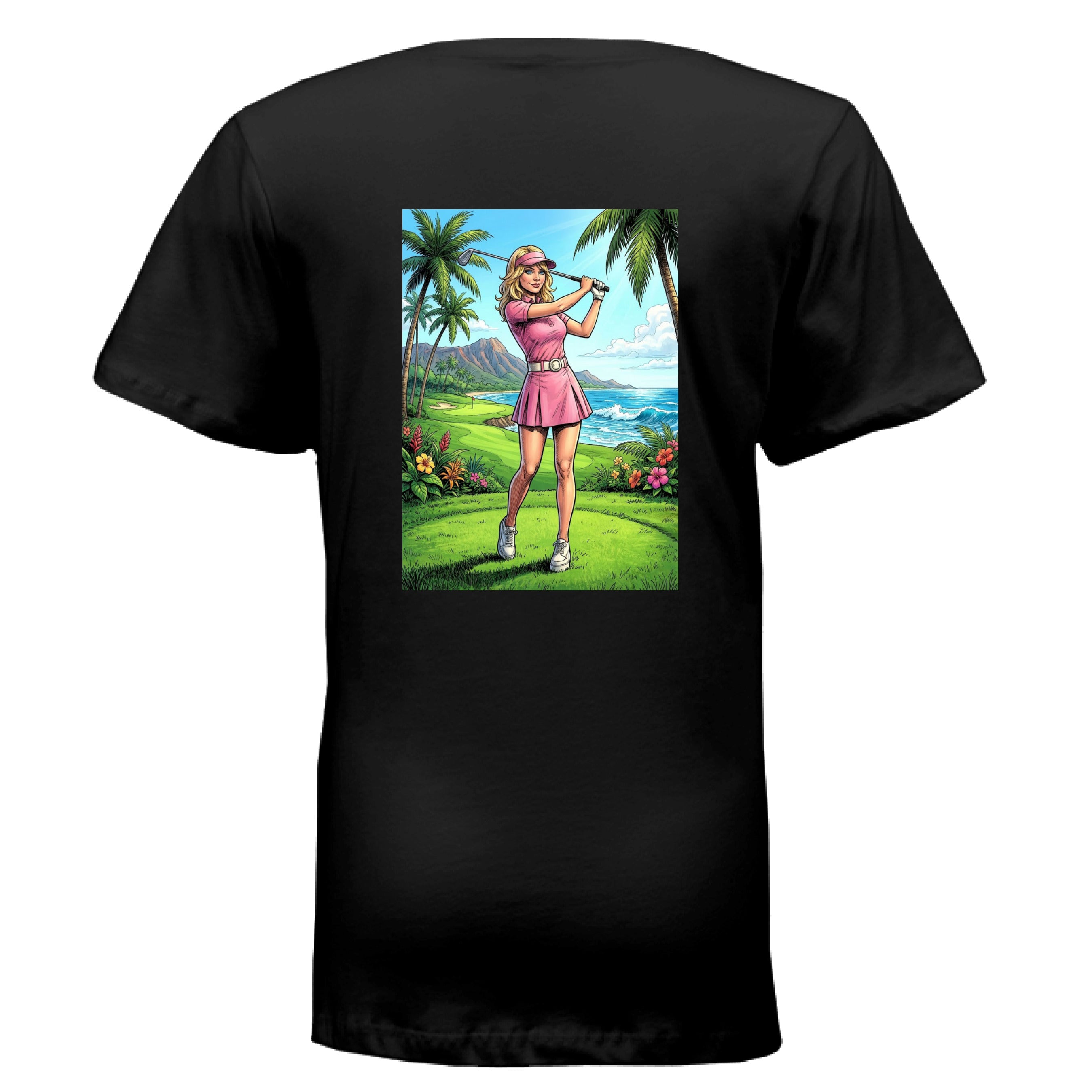 Golf Girl V-neck t-shirt