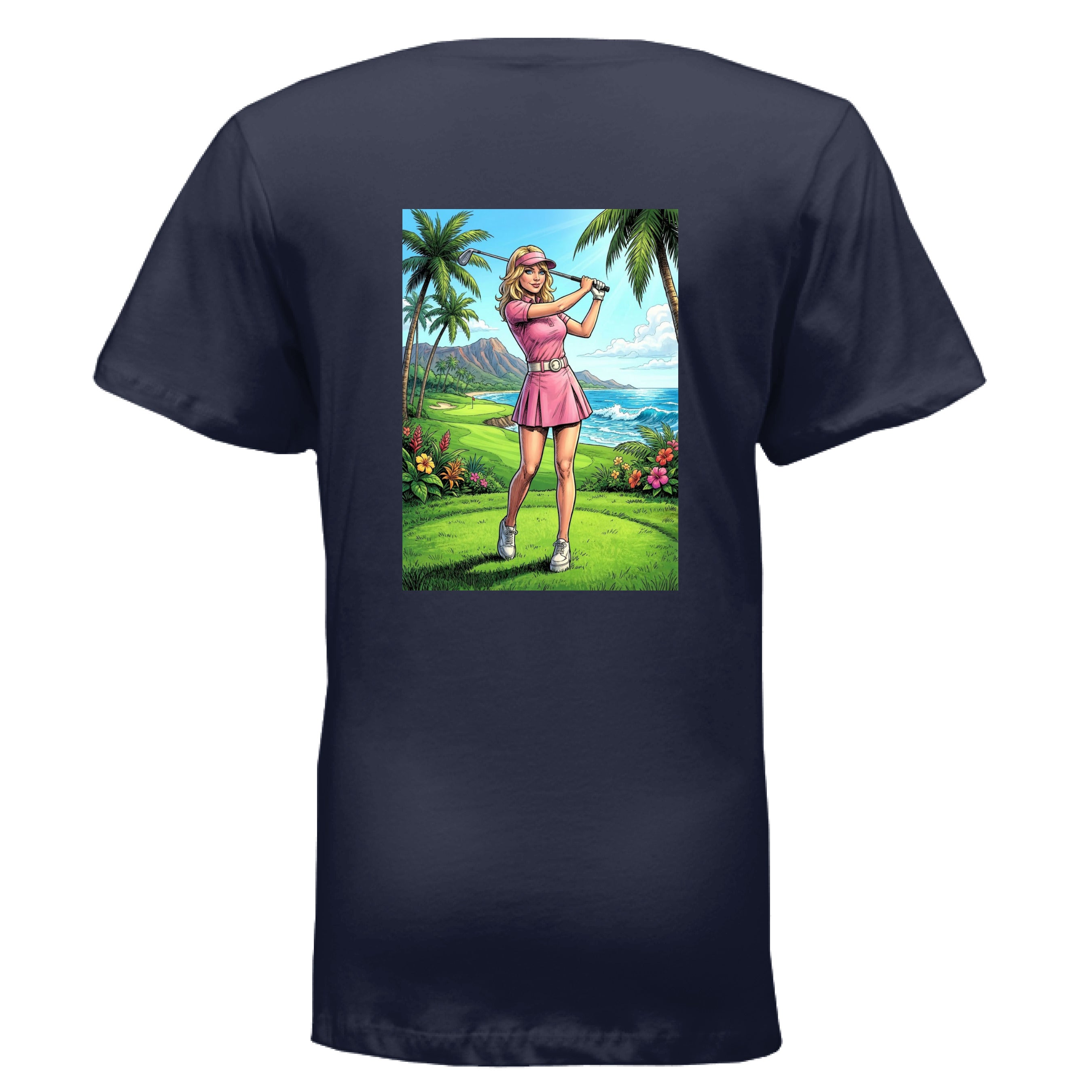 Golf Girl V-neck t-shirt
