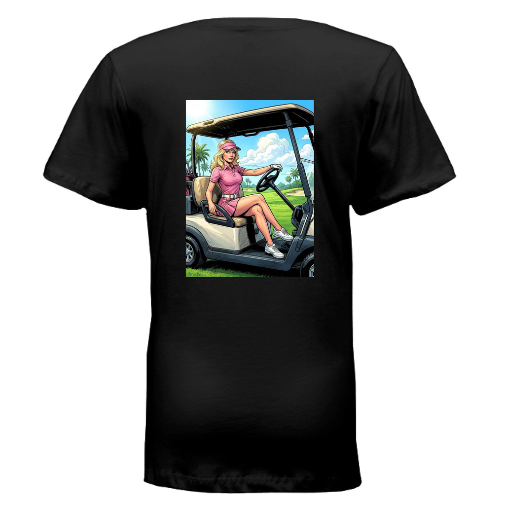 golf girl v-neck t-shirt