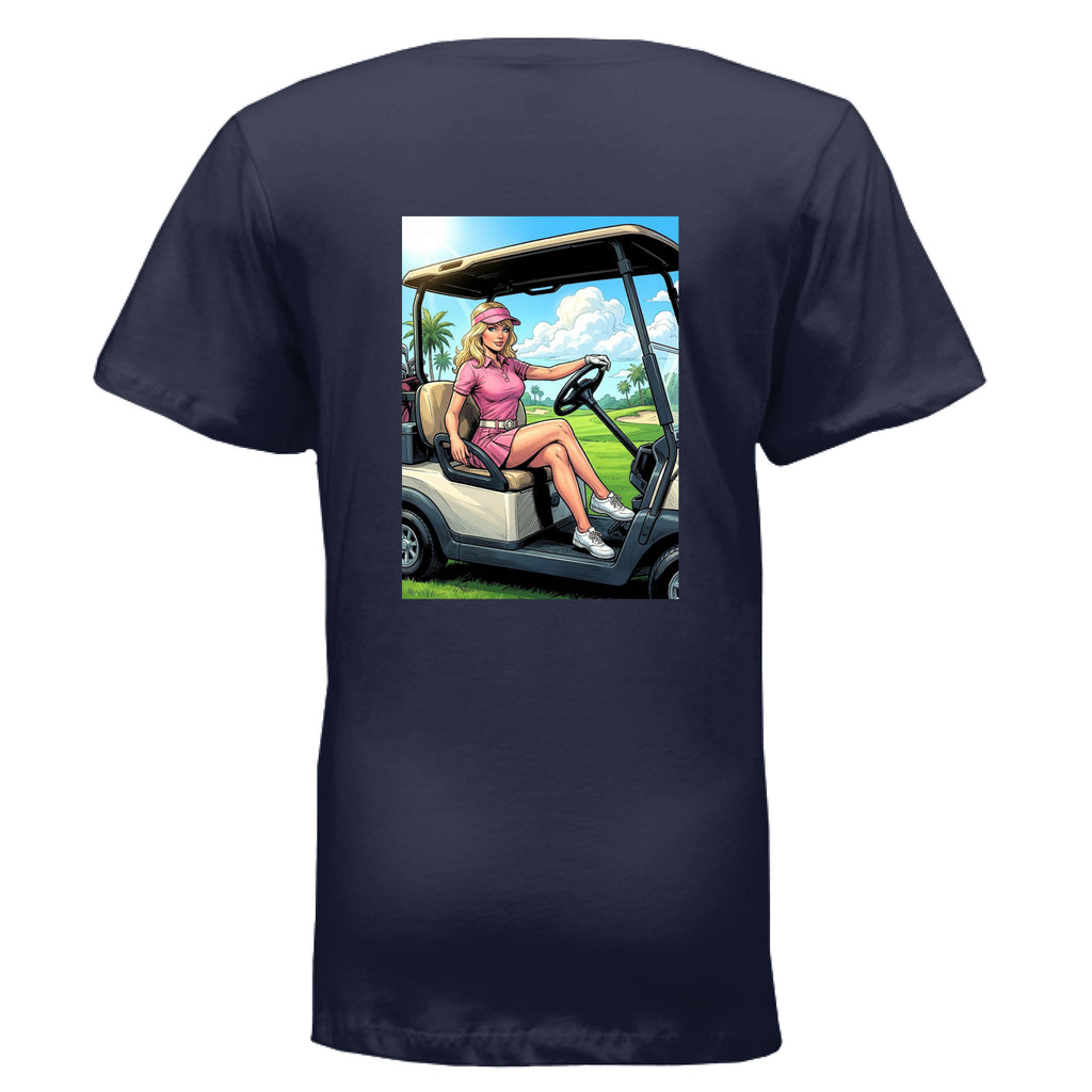 golf girl v-neck t-shirt