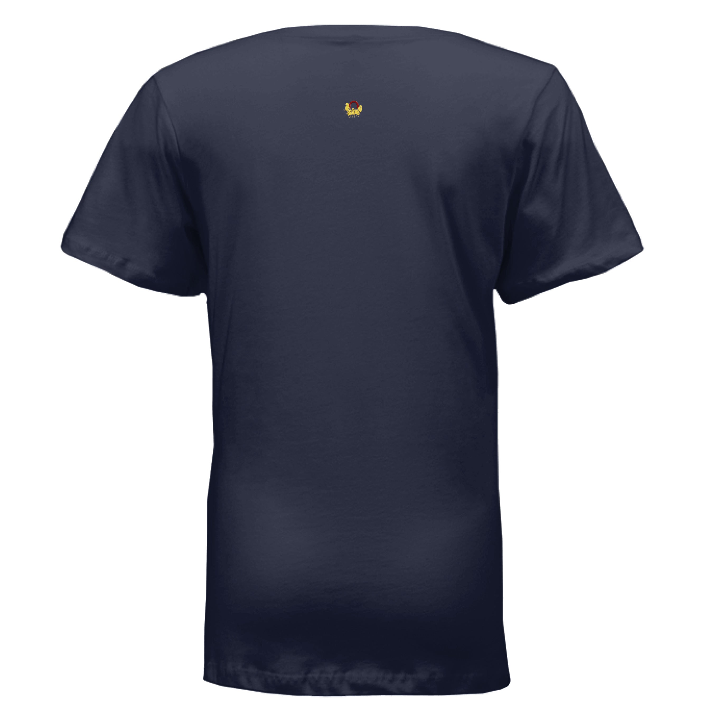 black v-neck t-shirt for women
