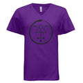 black v-neck t-shirt for women