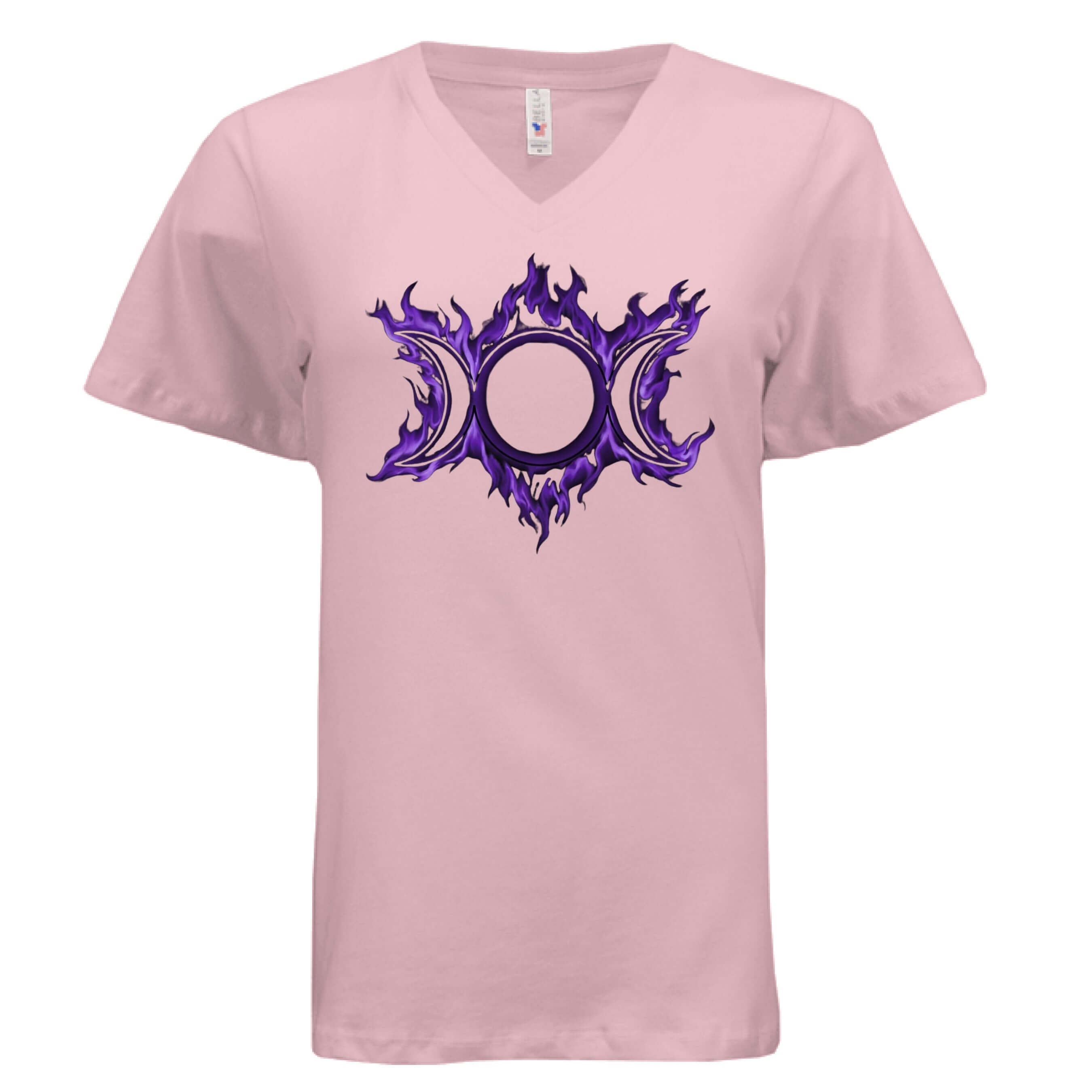 Hekate purple v-neck t-shirt