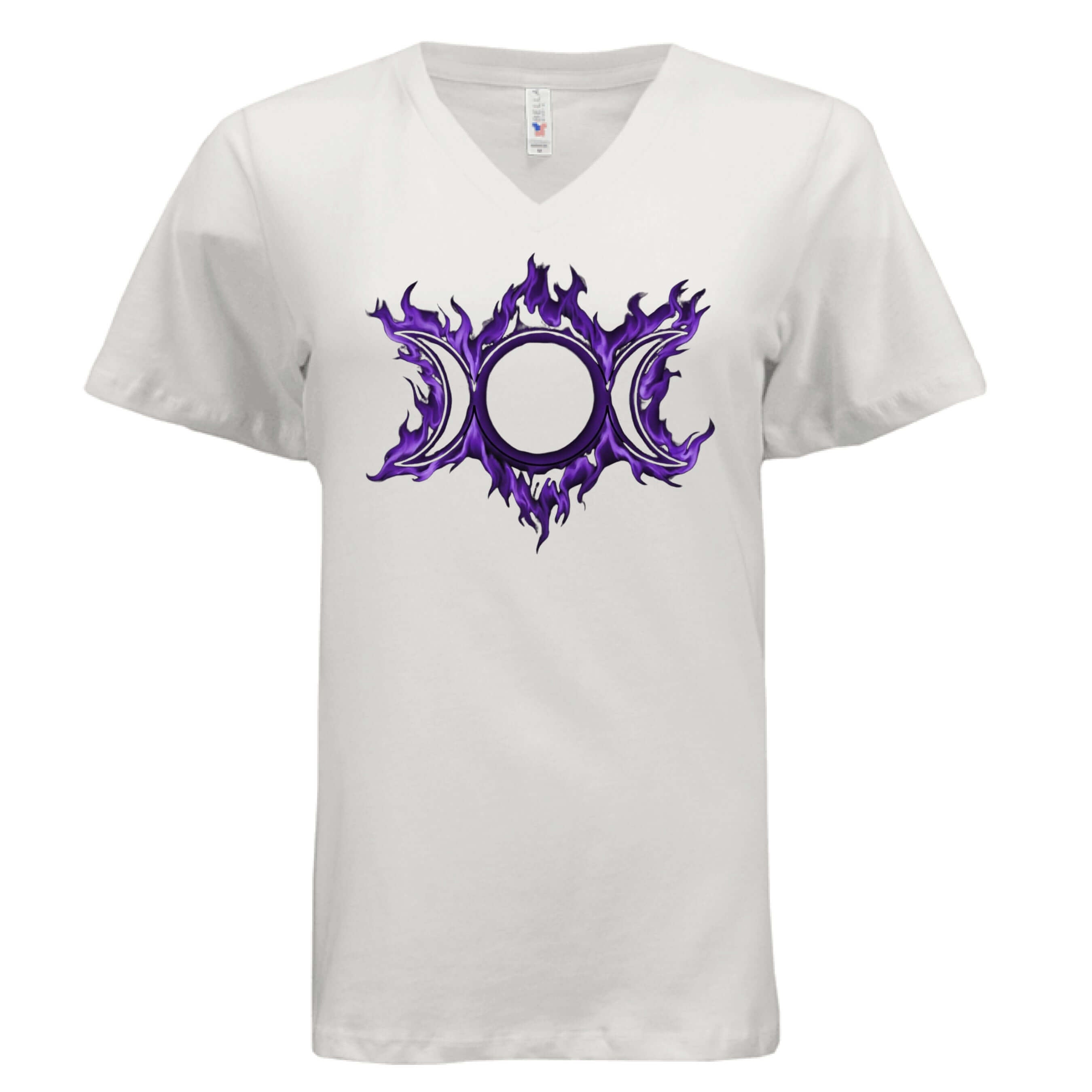 Hekate purple v-neck t-shirt