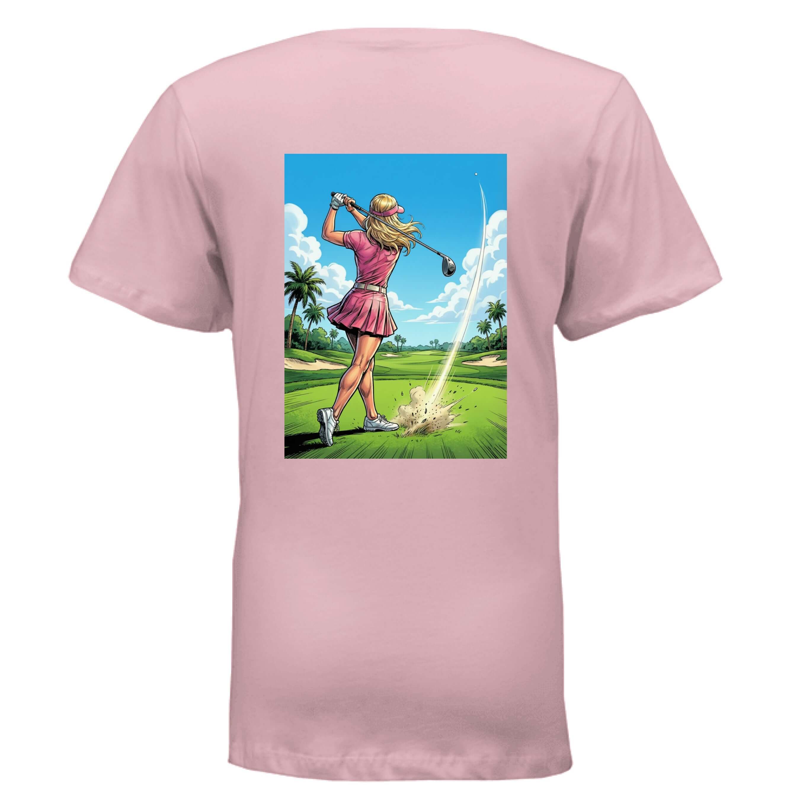 golf girl power v-neck t-shirt