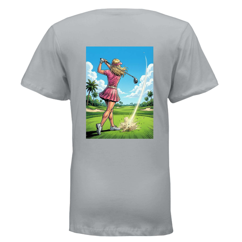 golf girl power v-neck t-shirt