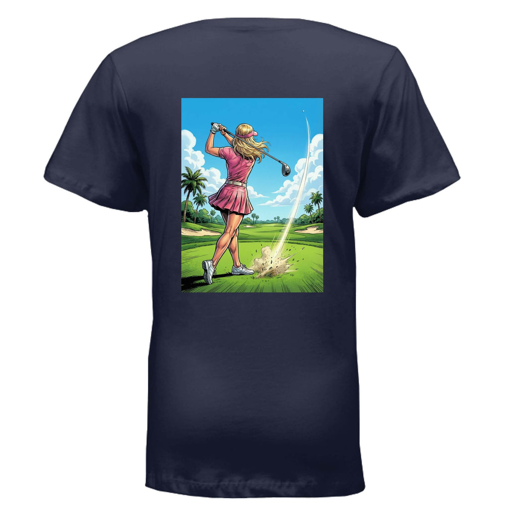 golf girl power v-neck t-shirt